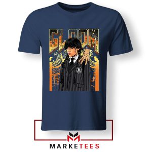 Wednesday Addams DOOM Classic Navy Tshirt