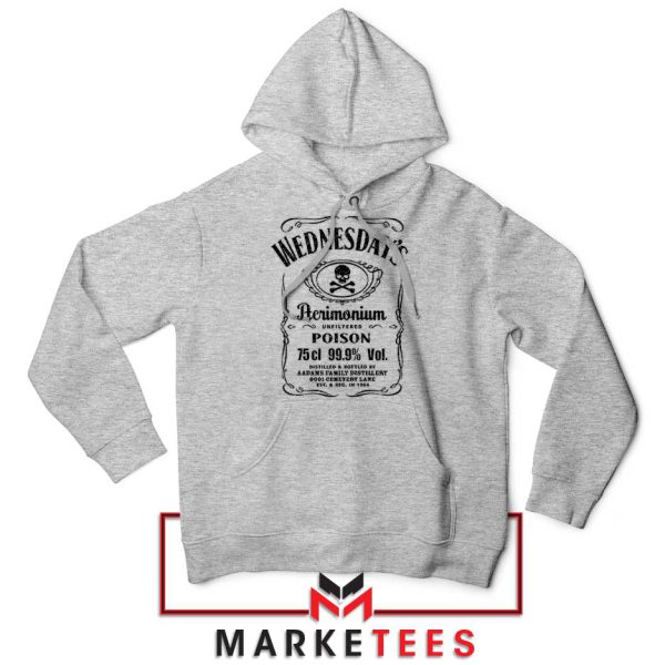 Wednesday Addams Tennessee Whiskey Grey Hoodie