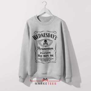 Wednesday Addams Tennessee Whiskey Grey Sweatshirt