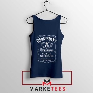 Wednesday Addams Tennessee Whiskey Navy Tank Top