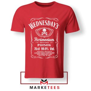 Wednesday Addams Tennessee Whiskey Red Tshirt