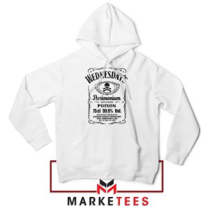 Wednesday Addams Tennessee Whiskey White Hoodie