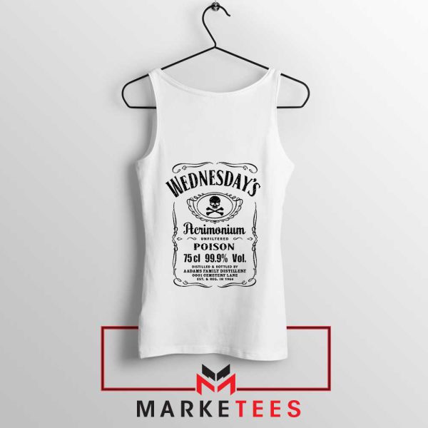 Wednesday Addams Tennessee Whiskey White Tank Top