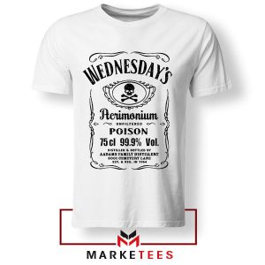 Wednesday Addams Tennessee Whiskey White Tshirt