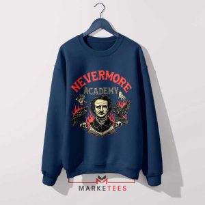 Wednesday Netflix Nevermore Academy Navy Sweatshirt