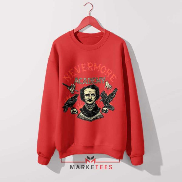 Wednesday Netflix Nevermore Academy Red Sweatshirt