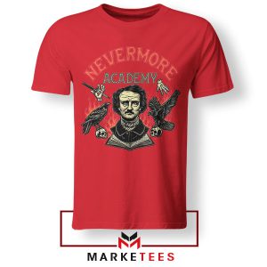 Wednesday Netflix Nevermore Academy Red Tshirt