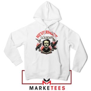 Wednesday Netflix Nevermore Academy White Hoodie