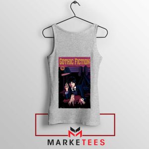 Wednesday Wallace Mia Addams Grey Tank Top