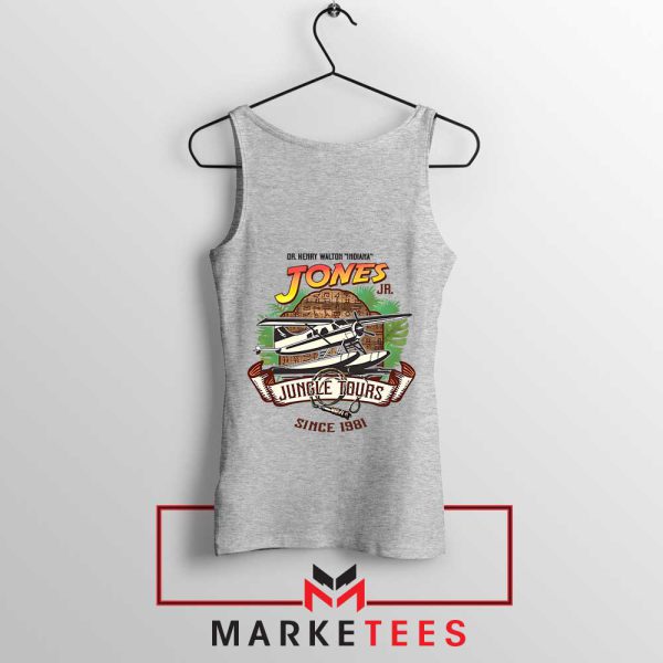 Young Indiana Jones Raiders of the Lost Ark Grey Tank Top