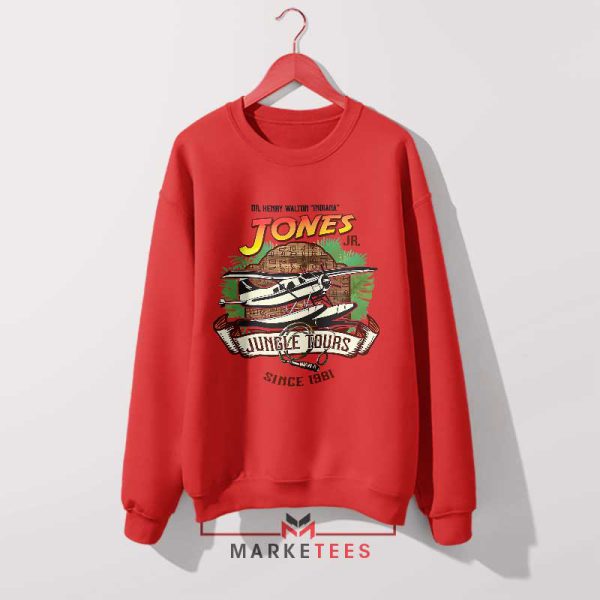 Young Indiana Jones Raiders of the Lost Ark Red Sweatshirt