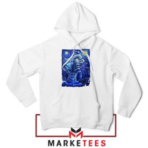 Zombie Apocalypse Starry Night White Hoodie