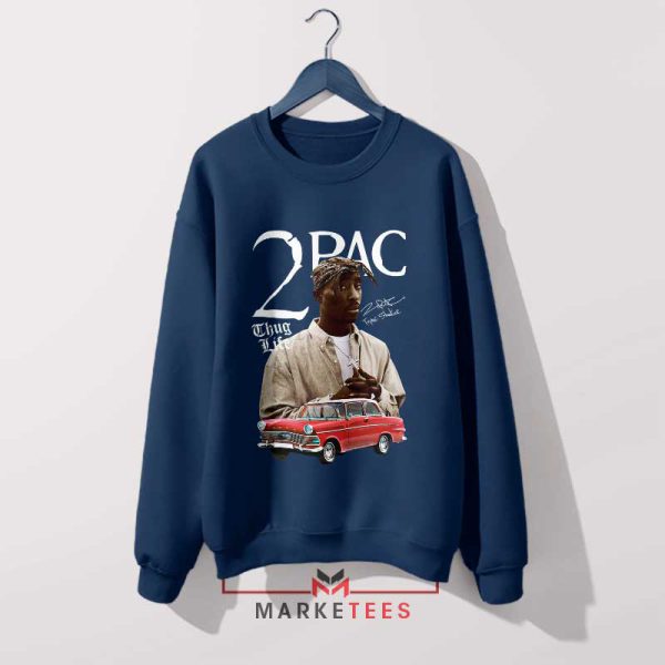 All Eyez on Me 2Pac Vintage Navy Sweatshirt