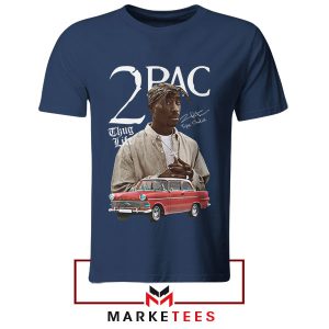 All Eyez on Me 2Pac Vintage Navy Tshirt