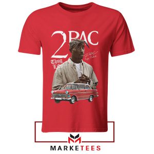 All Eyez on Me 2Pac Vintage Red Tshirt