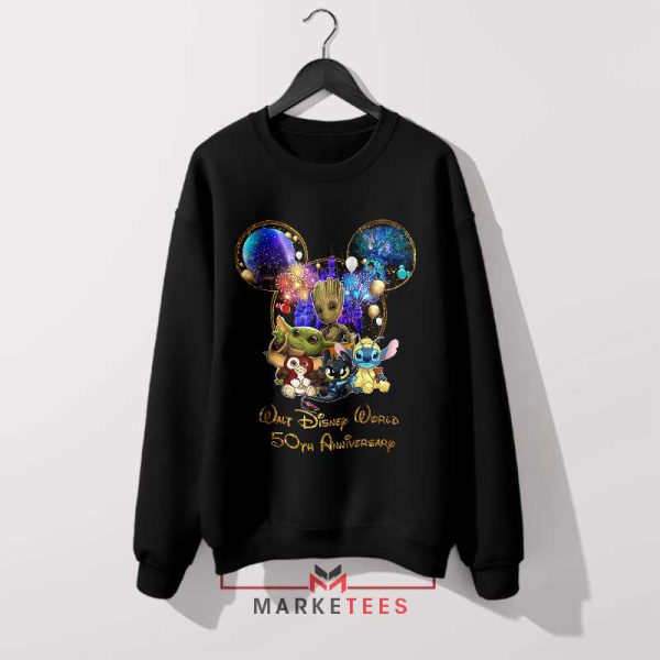 Baby Yoda and Friends Disney Anniversary Sweatshirt