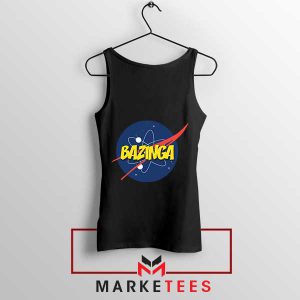 Bazinga! NASA Space Geek Black Tank Top