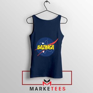 Bazinga! NASA Space Geek Navy Tank Top