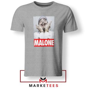 Better Now Post Malone Mask Grey Tshirt