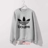 Boujee Vibes Only Adidas Grey Sweatshirt