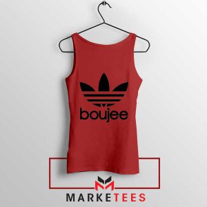 Boujee Vibes Only Adidas Red Tank Top