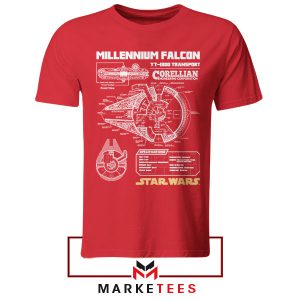 Build Your Own Falcon Star Wars Red Tshirt