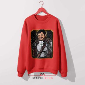 Daddy The Mandalorian's Protector Red Sweatshirt