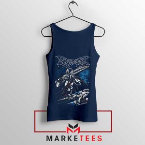 Defender of the Darksaber Mandalorian 3 Navy Tank Top