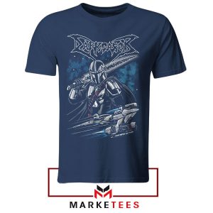 Defender of the Darksaber Mandalorian 3 Navy Tshirt