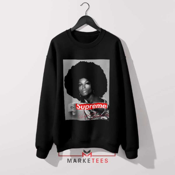 Diana of the Disco Ross Retro Black Sweatshirt