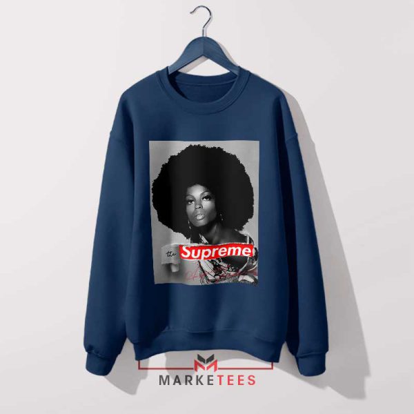 Diana of the Disco Ross Retro Navy Sweatshirt