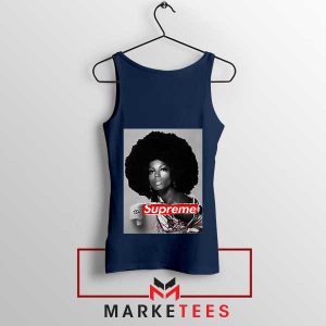 Diana of the Disco Ross Retro Navy Tank Top