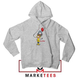 Get Schwifty Pennywise and Morty Grey Hoodie