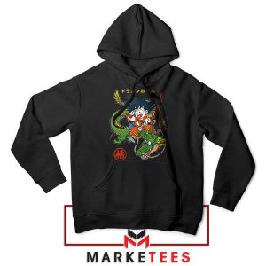 Goku and Shenron Ultimate Power Black Hoodie