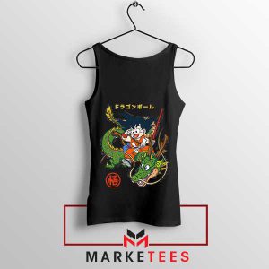 Goku and Shenron Ultimate Power Black Tank Top