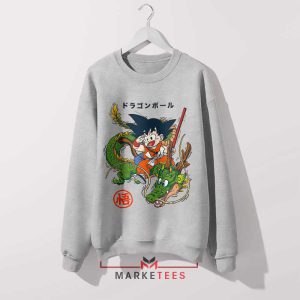 Goku and Shenron Ultimate Power Grey Sweatshirt