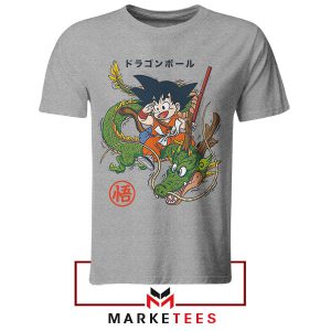 Goku and Shenron Ultimate Power Grey Tshirt