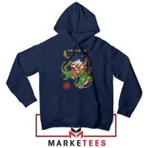 Goku and Shenron Ultimate Power Navy Hoodie