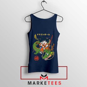 Goku and Shenron Ultimate Power Navy Tank Top