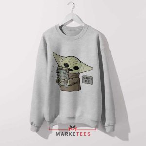 Grogu And Anzellans Mandalorian 3 Grey Sweatshirt