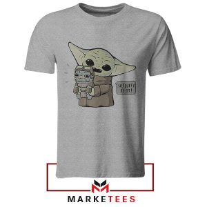 Grogu And Anzellans Mandalorian 3 Grey Tshirt