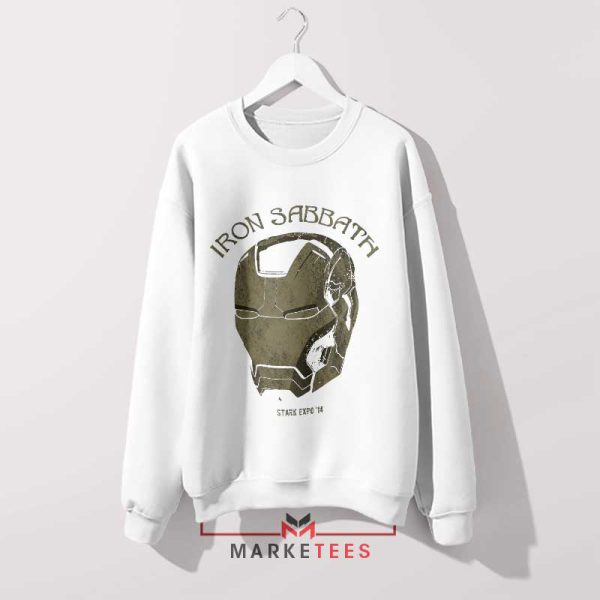 Iron Man's War Pigs Stark Expo 14 White Sweatshirt