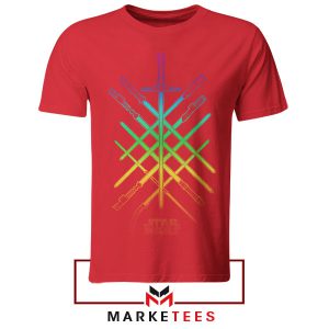 Jedi Master of Style Lightsaber LGBT Red Tshirt