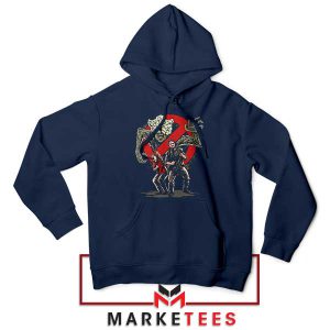 Joel and Ellie Ghostbusting Duo Navy Hoodie