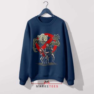 Joel and Ellie Ghostbusting Duo Navy Sweatshirt