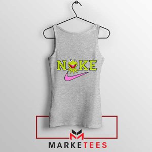 Just Do It Kermit Frog in Style Grey Tank Top