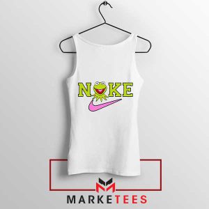 Just Do It Kermit Frog in Style White Tank Top