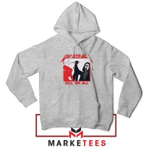 Kill 'Em Ghostly Parody Metallica Grey Hoodie