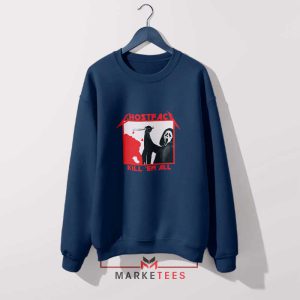 Kill 'Em Ghostly Parody Metallica Navy Sweatshirt