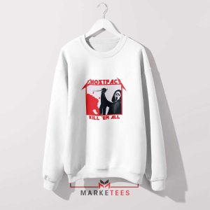 Kill 'Em Ghostly Parody Metallica White Sweatshirt